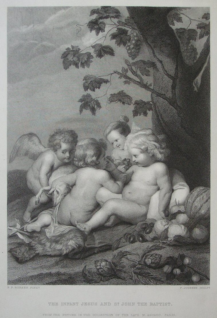 Print - The Infant Jesus and St John the Baptist - Joubert